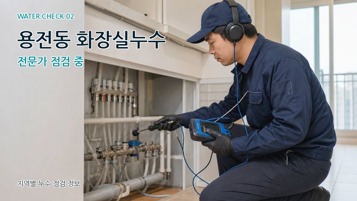 용전동 화장실누수 누수탐지 이미지