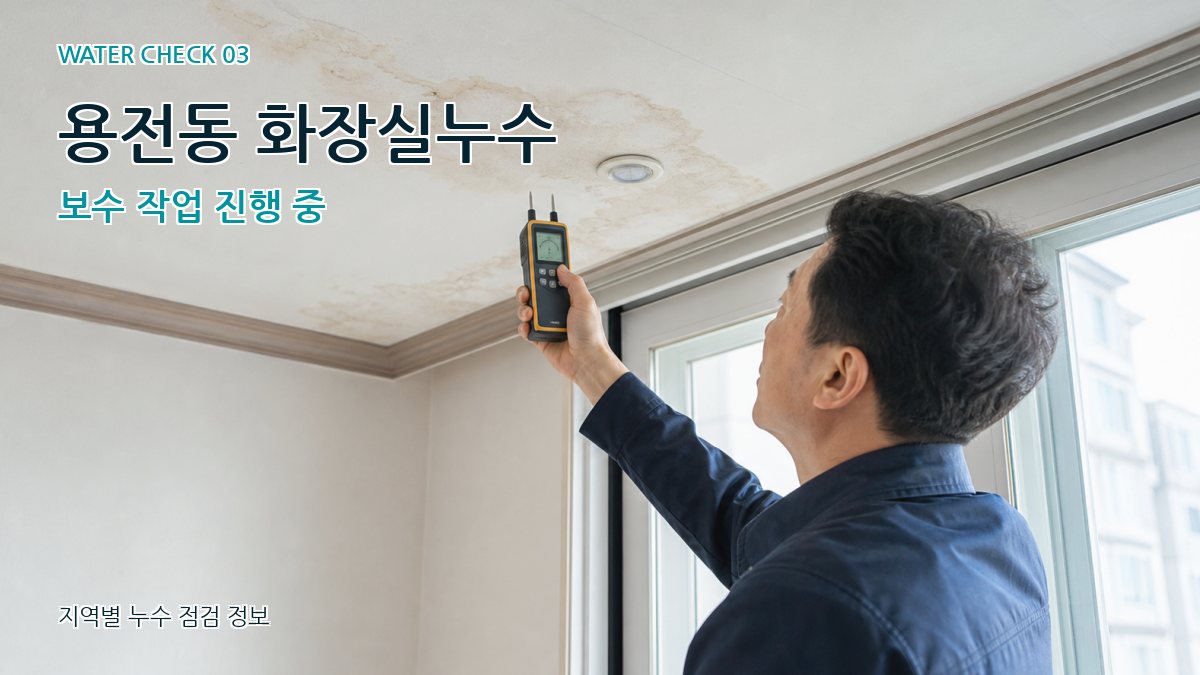 용전동 천장누수 누수탐지 이미지