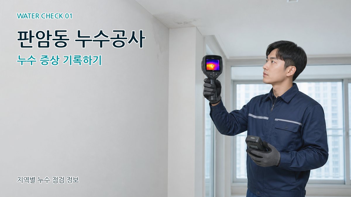 판암동 아파트누수 누수탐지 이미지