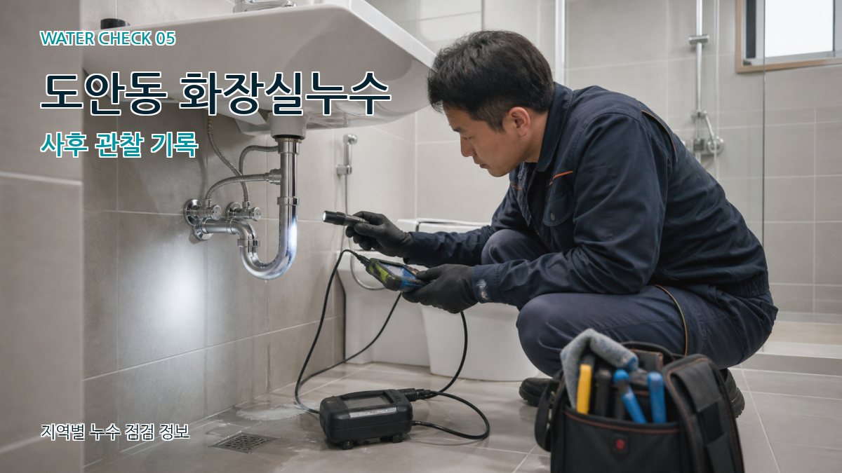 도안동 누수공사 누수탐지 이미지