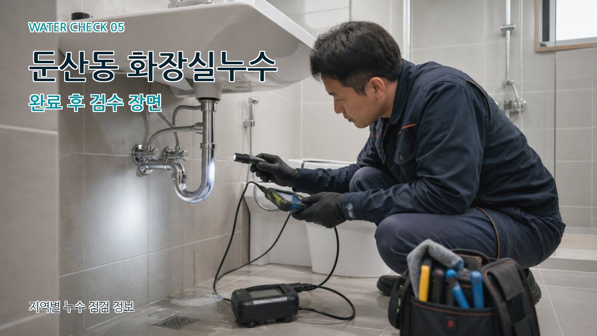 둔산동 누수공사 누수탐지 이미지