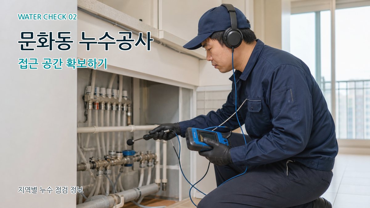문화동 화장실누수 누수탐지 이미지