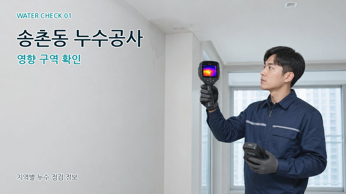 송촌동 아파트누수 누수탐지 이미지