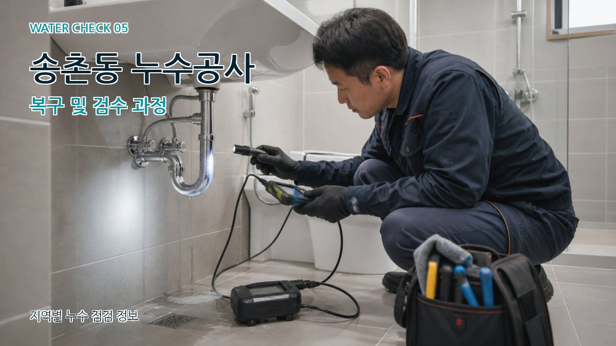 송촌동 누수공사 누수탐지 이미지