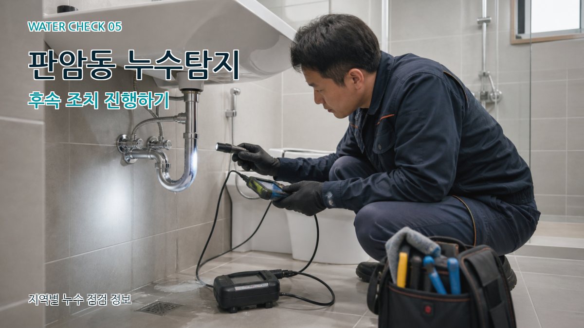 판암동 누수공사 누수탐지 이미지