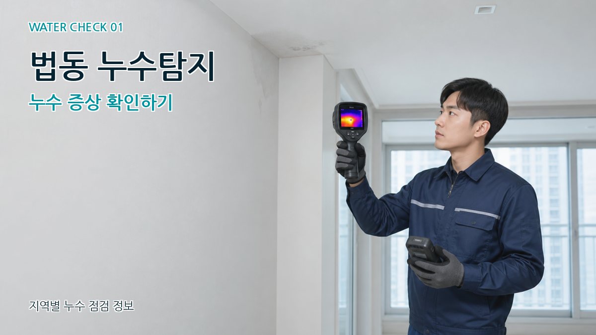 법동 아파트누수 누수탐지 이미지