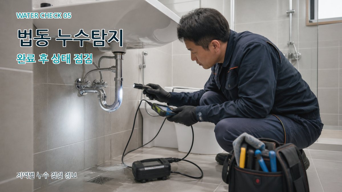 법동 누수공사 누수탐지 이미지