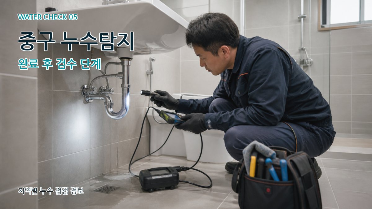 중구 누수공사 누수탐지 이미지