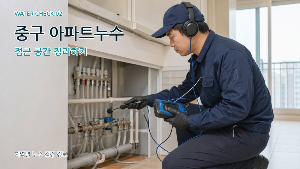 중구 화장실누수 누수탐지 이미지