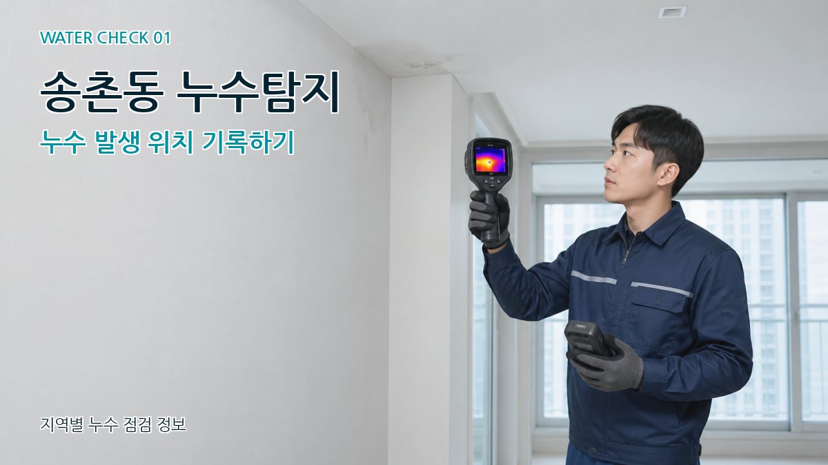 송촌동 아파트누수 누수탐지 이미지