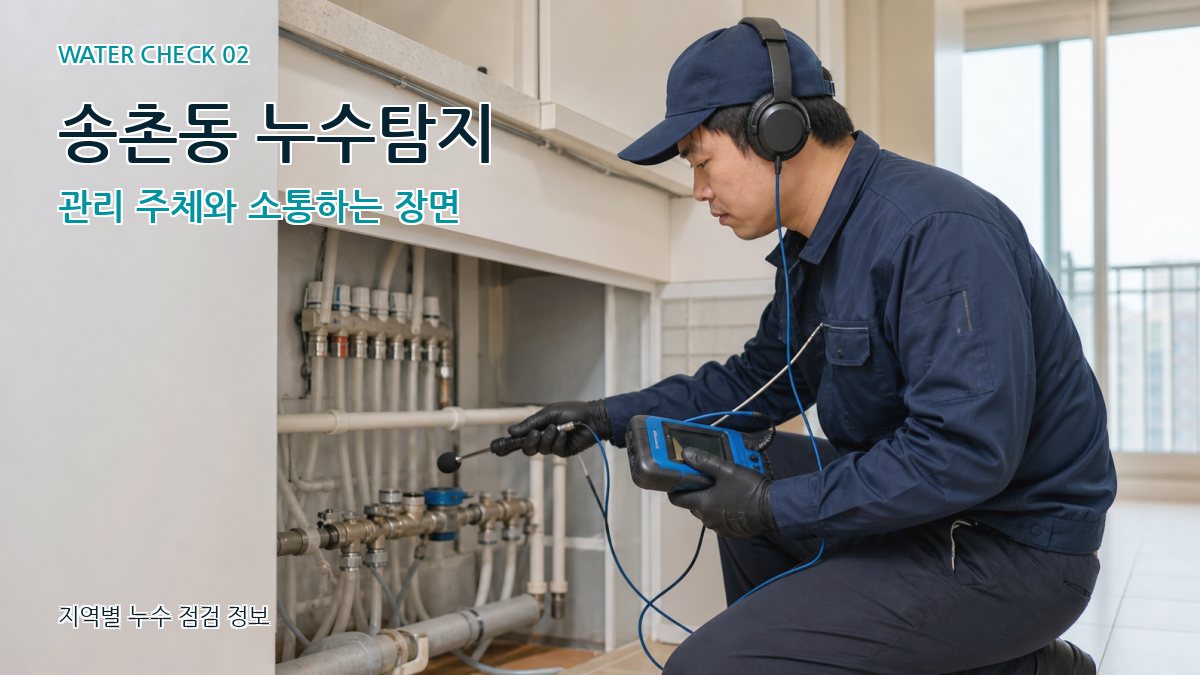 송촌동 화장실누수 누수탐지 이미지