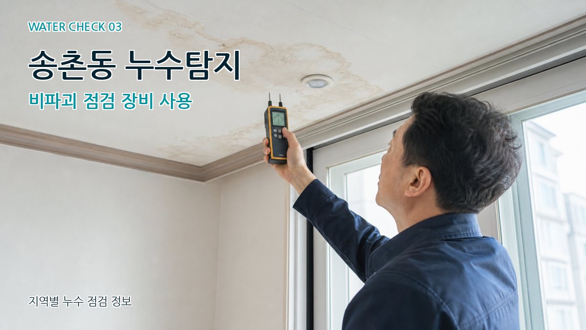 송촌동 천장누수 누수탐지 이미지