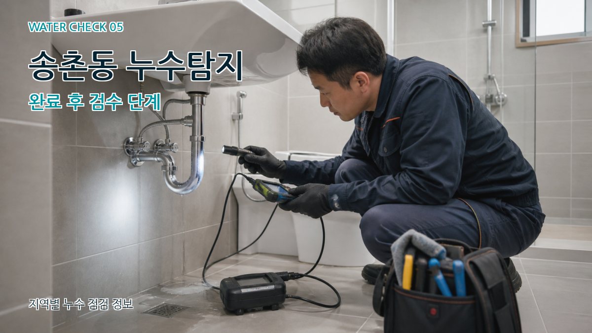 송촌동 누수공사 누수탐지 이미지
