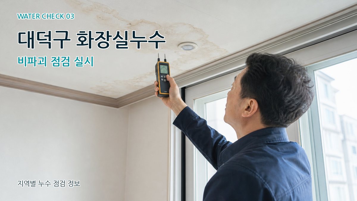 대덕구 화장실누수 비파괴 점검 실시