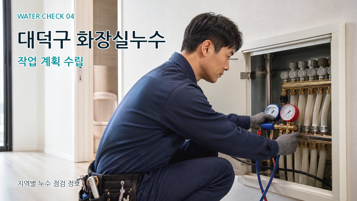 대덕구 화장실누수 작업 계획 수립