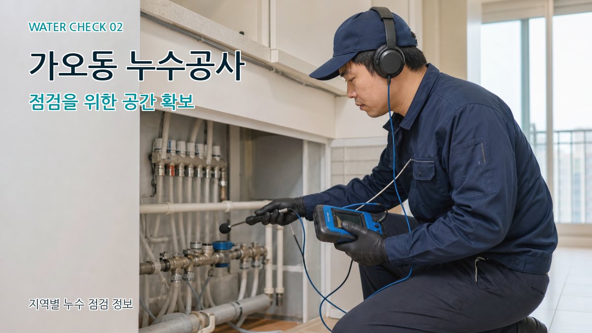 가오동 화장실누수 누수탐지 이미지