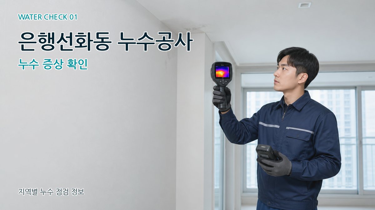 은행선화동 누수공사 누수 증상 확인