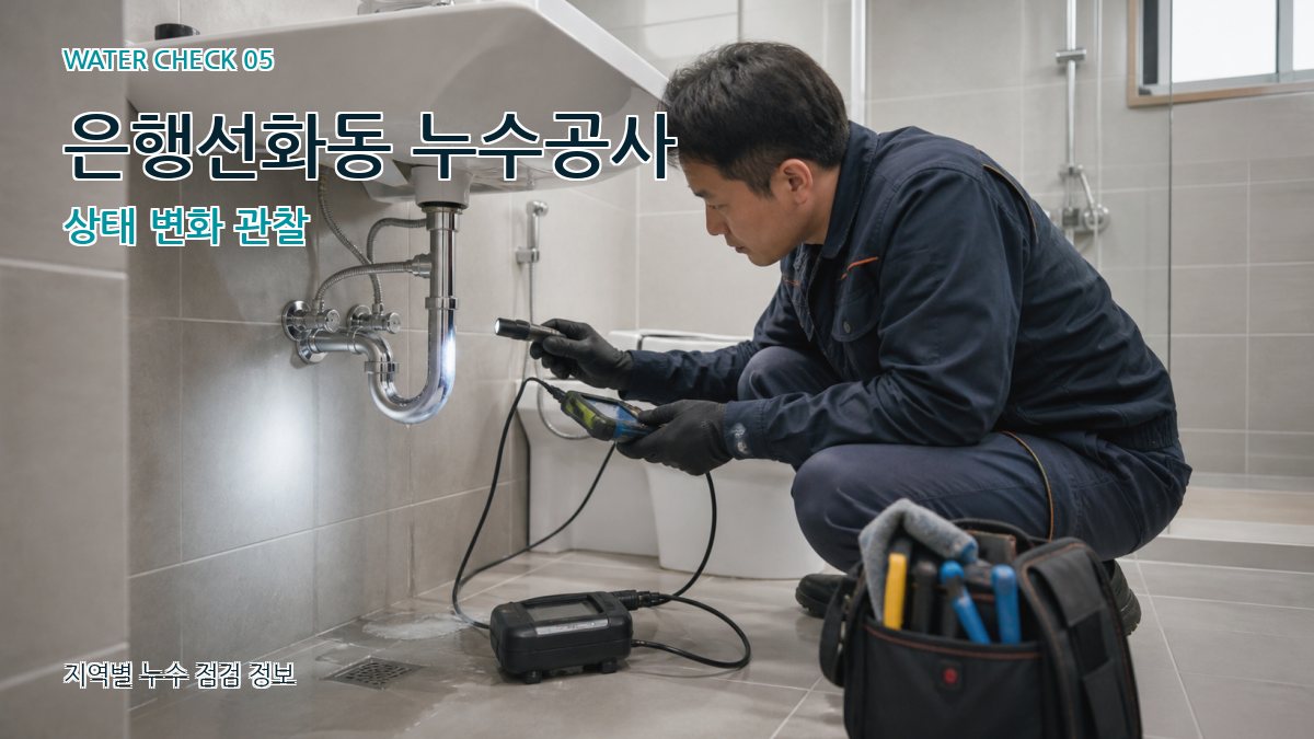 은행선화동 누수공사 상태 변화 관찰