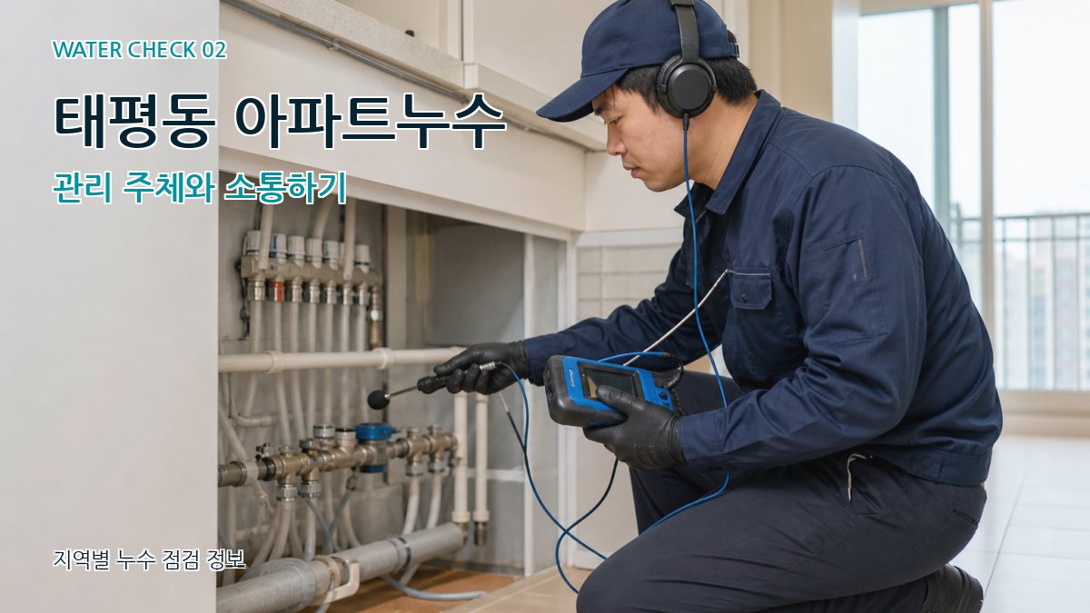 태평동 화장실누수 누수탐지 이미지