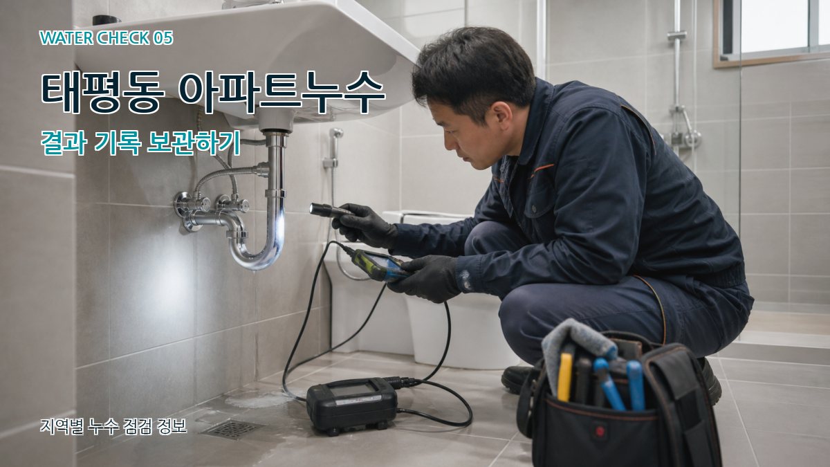 태평동 누수공사 누수탐지 이미지