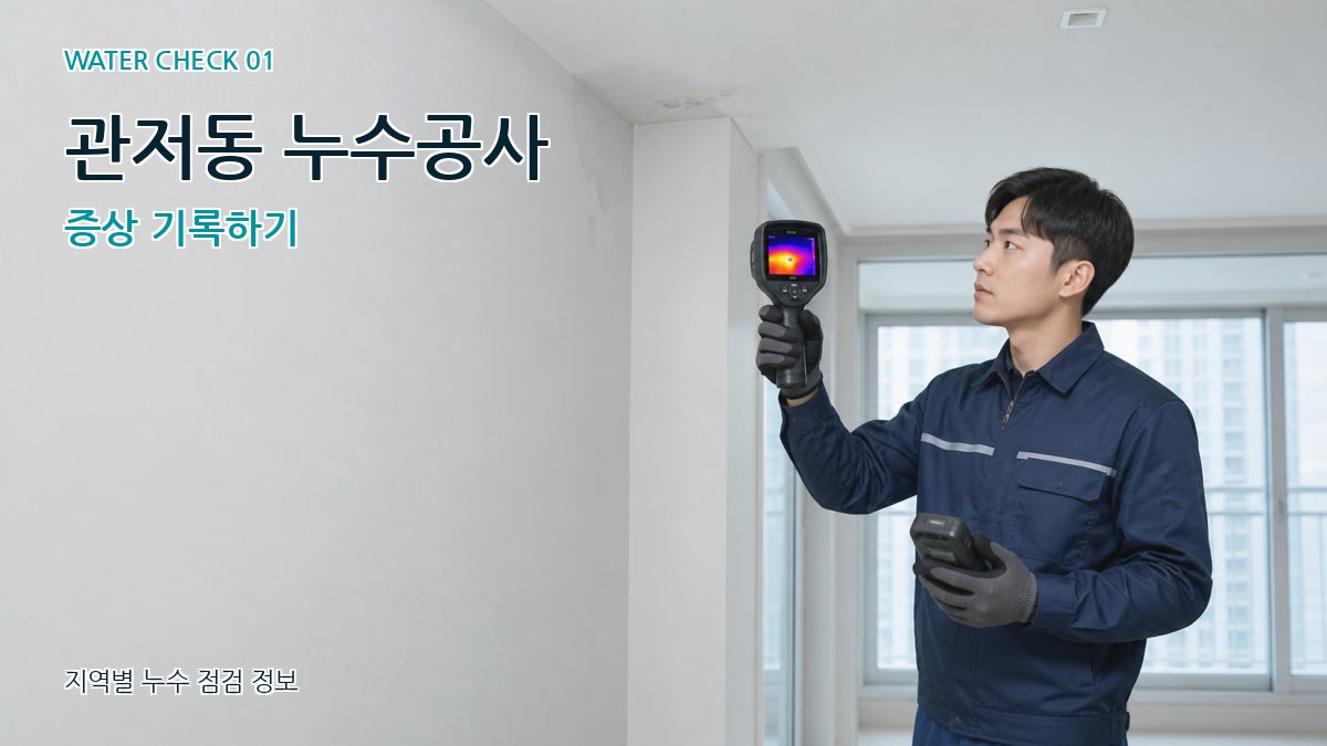 관저동 아파트누수 누수탐지 이미지