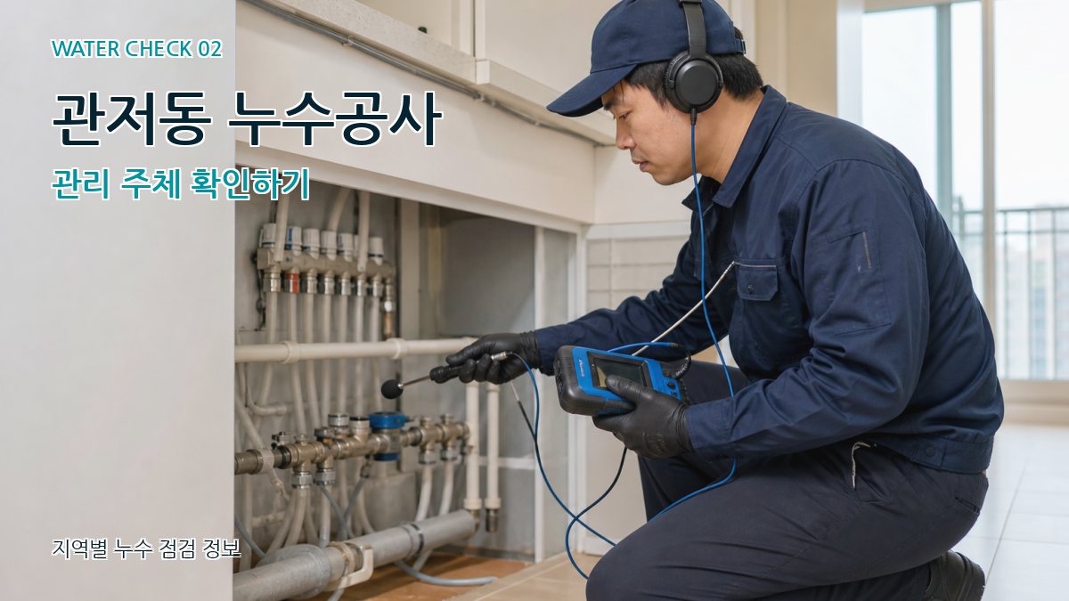 관저동 화장실누수 누수탐지 이미지