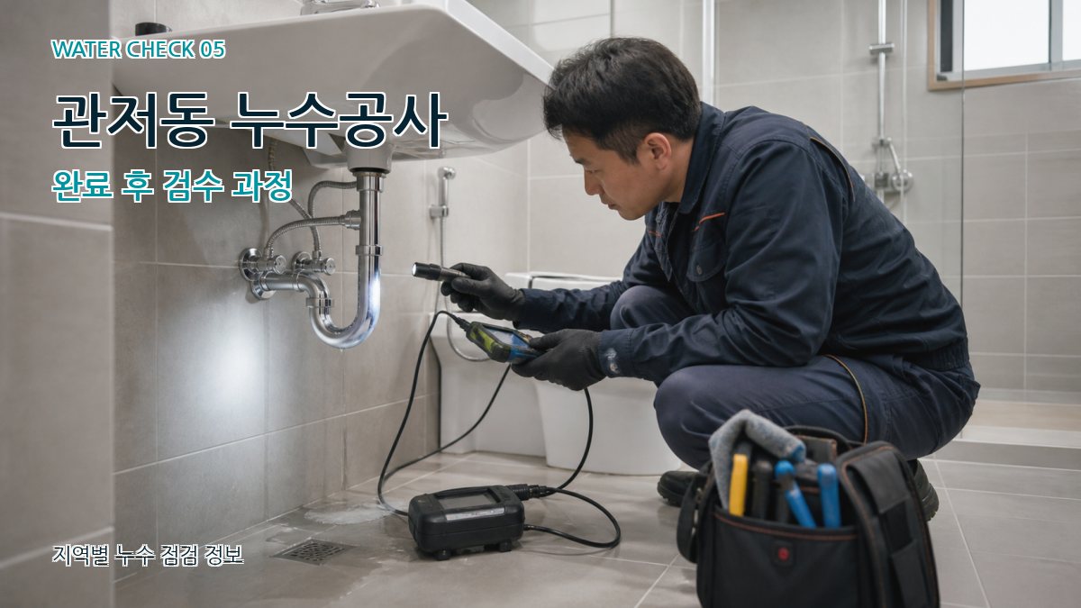 관저동 누수공사 누수탐지 이미지