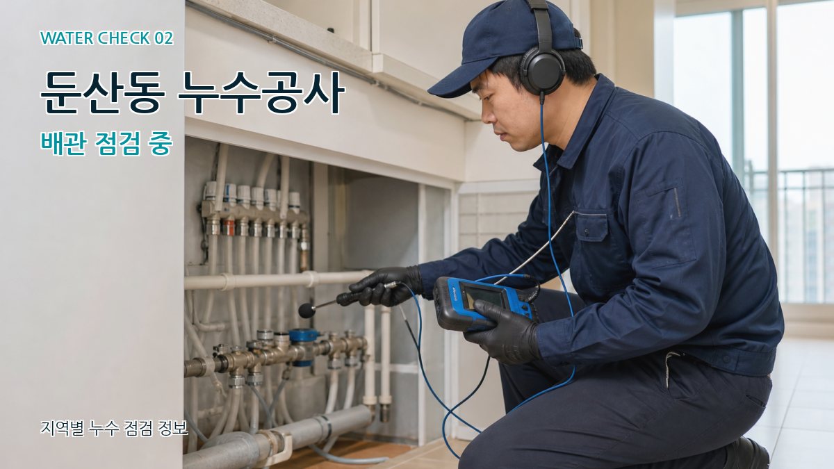 둔산동 화장실누수 누수탐지 이미지