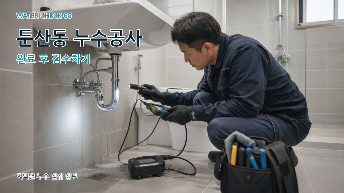 둔산동 누수공사 누수탐지 이미지