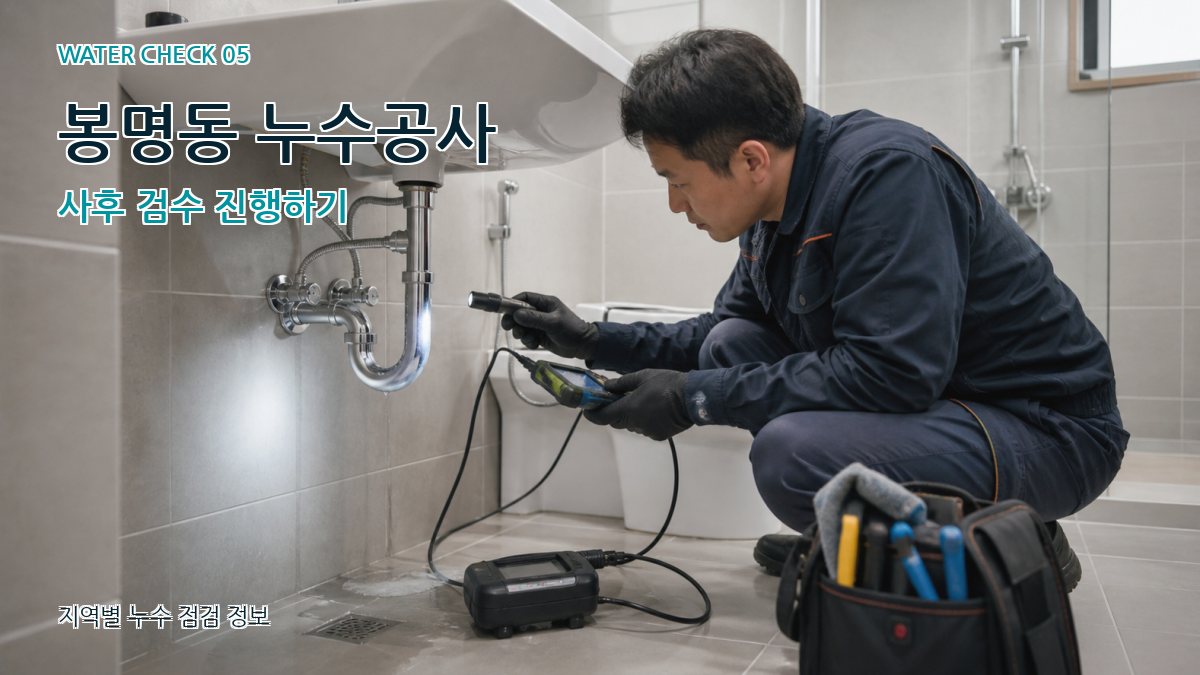 봉명동 누수공사 누수탐지 이미지