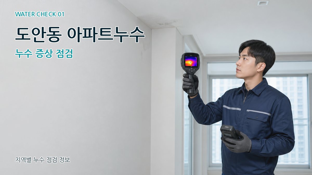 도안동 아파트누수 누수탐지 이미지