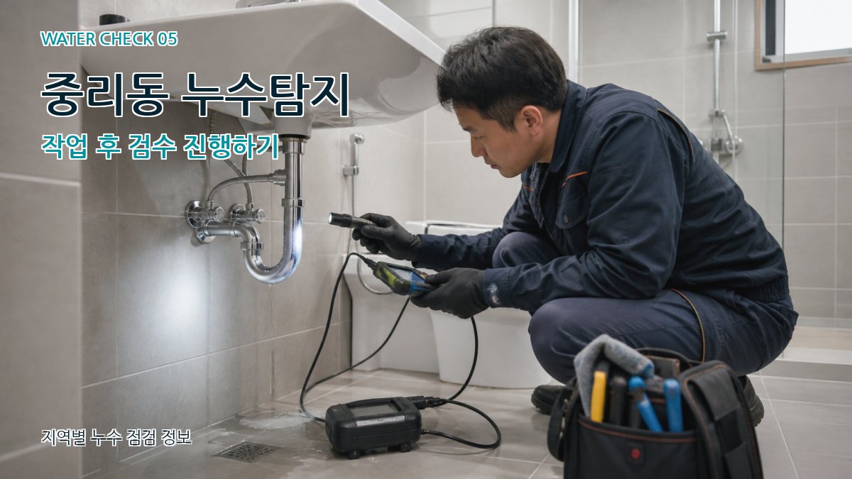 중리동 누수공사 누수탐지 이미지