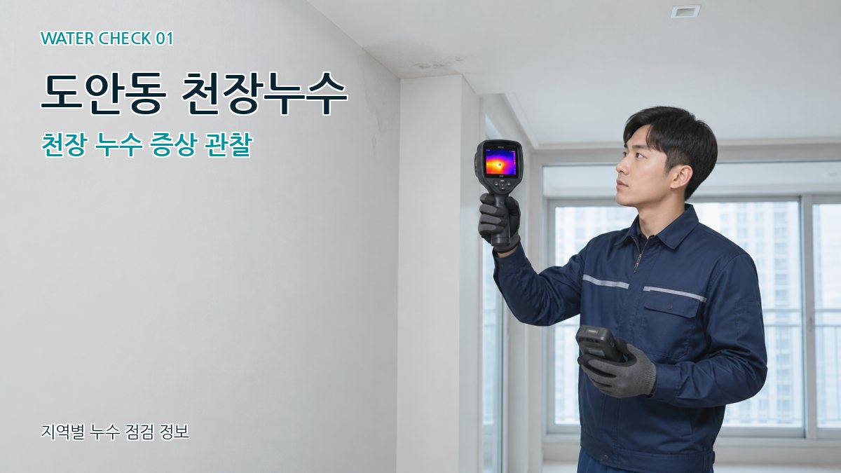 도안동 아파트누수 누수탐지 이미지