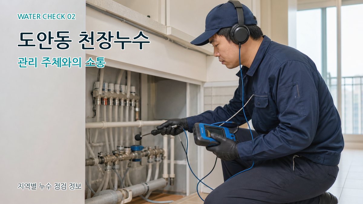 도안동 화장실누수 누수탐지 이미지