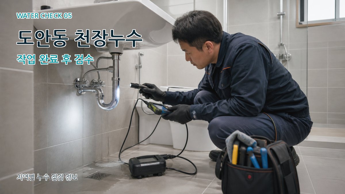 도안동 누수공사 누수탐지 이미지