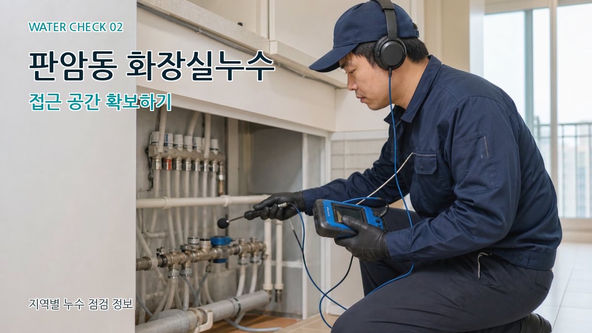 판암동 화장실누수 누수탐지 이미지