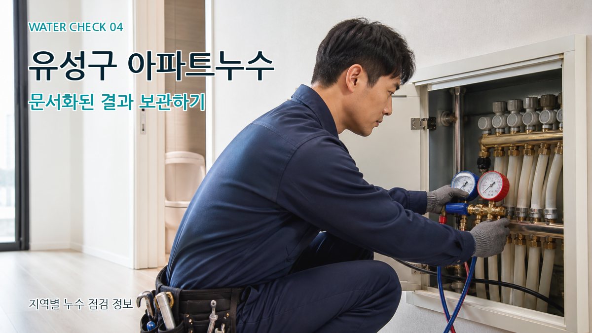 유성구 아파트누수 문서화된 결과 보관하기