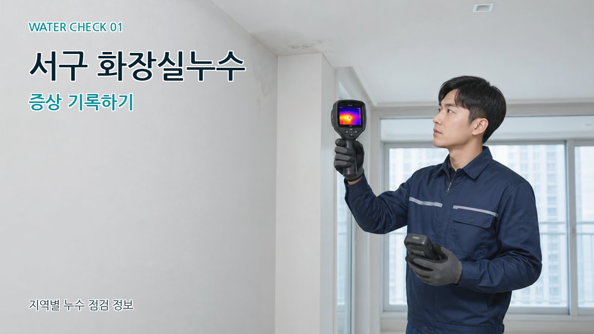 서구 화장실누수 증상 기록하기