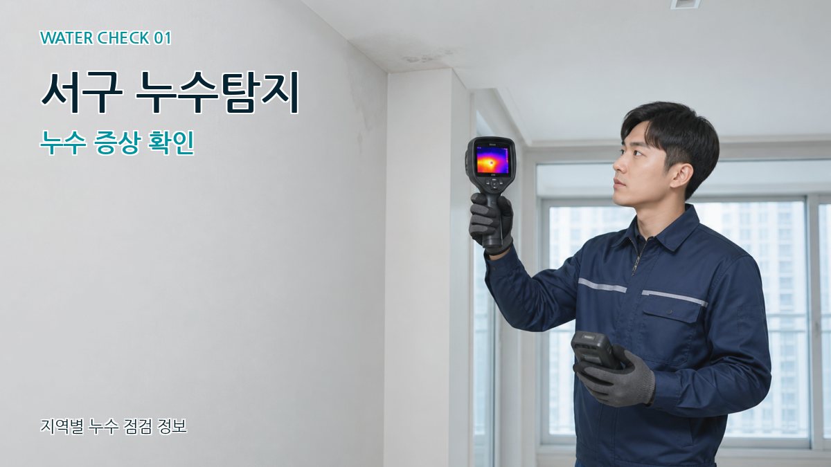 서구 아파트누수 누수탐지 이미지