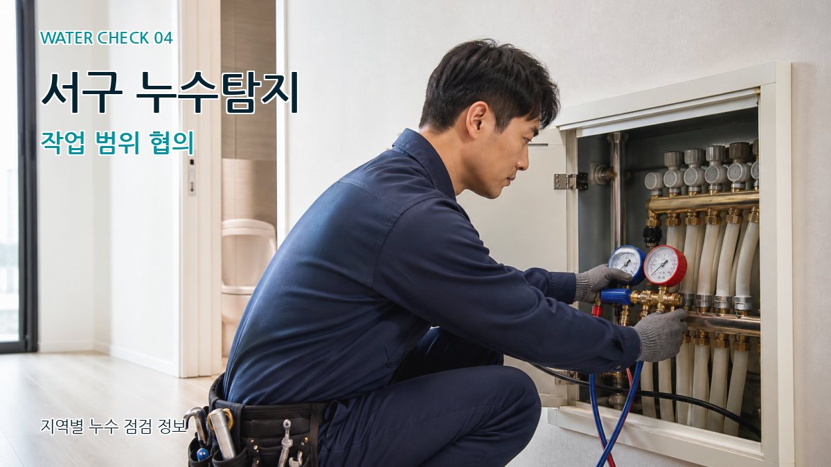 서구 누수탐지 누수탐지 이미지
