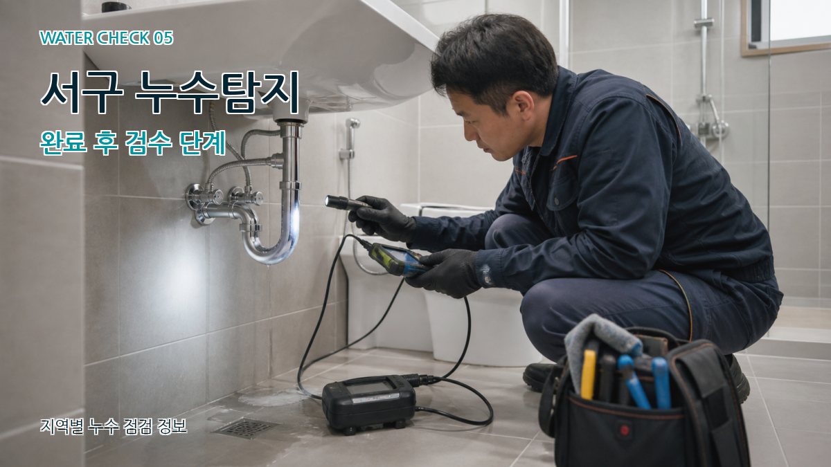 서구 누수공사 누수탐지 이미지