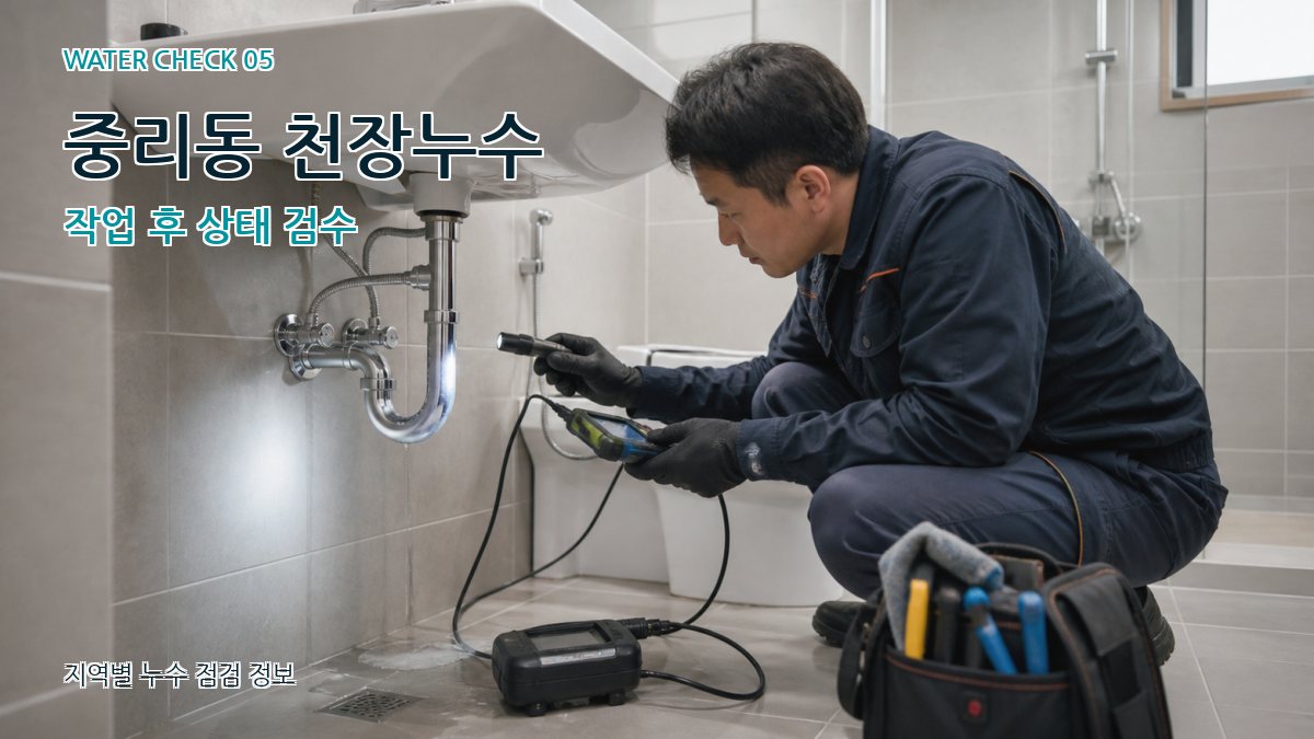 중리동 누수공사 누수탐지 이미지