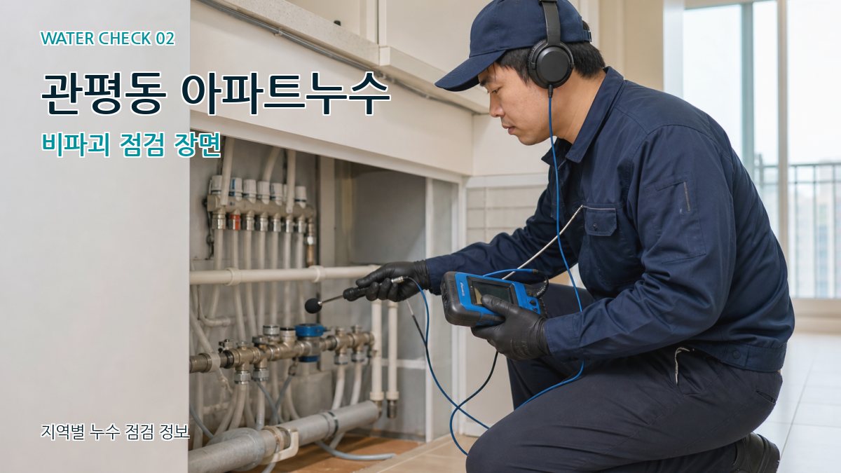 관평동 화장실누수 누수탐지 이미지