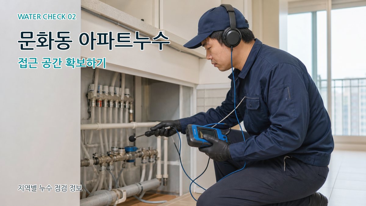 문화동 화장실누수 누수탐지 이미지