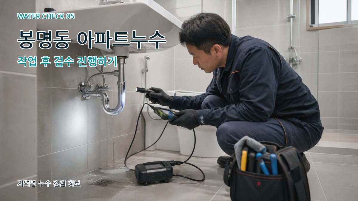 봉명동 누수공사 누수탐지 이미지