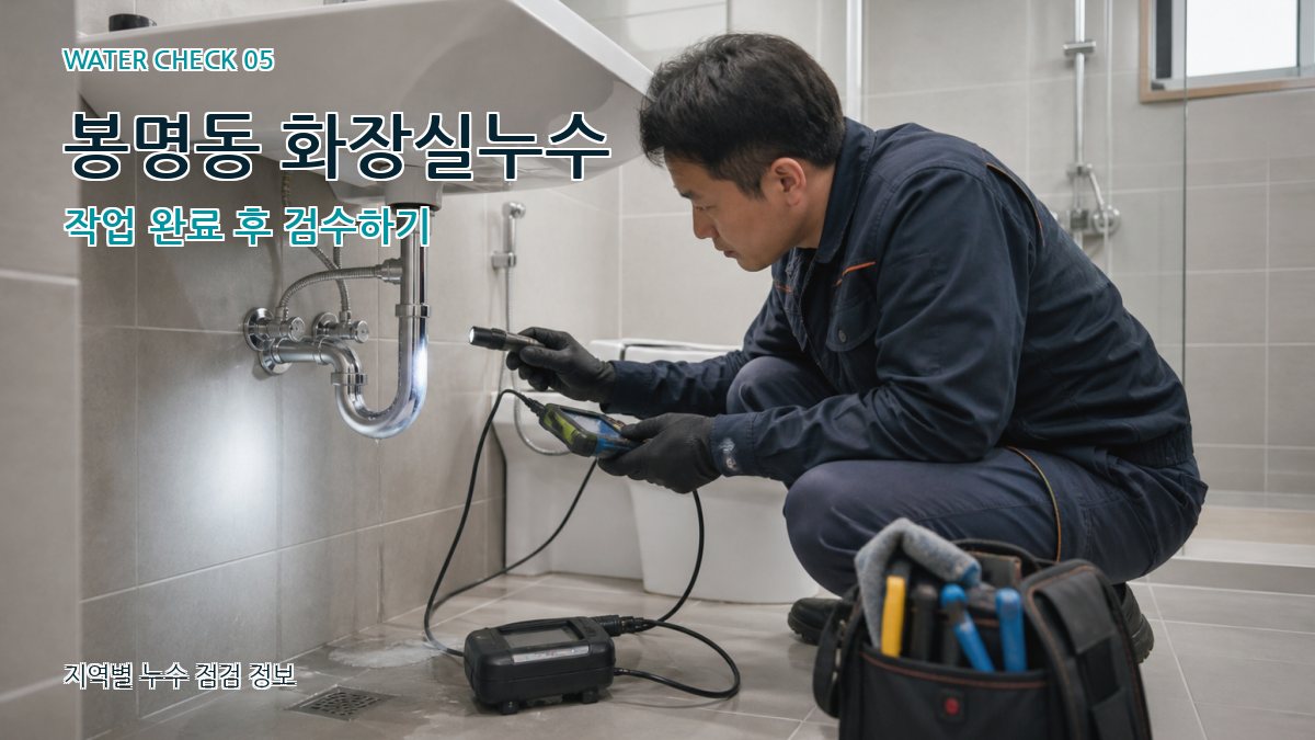 봉명동 누수공사 누수탐지 이미지