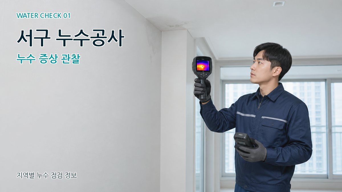 서구 아파트누수 누수탐지 이미지