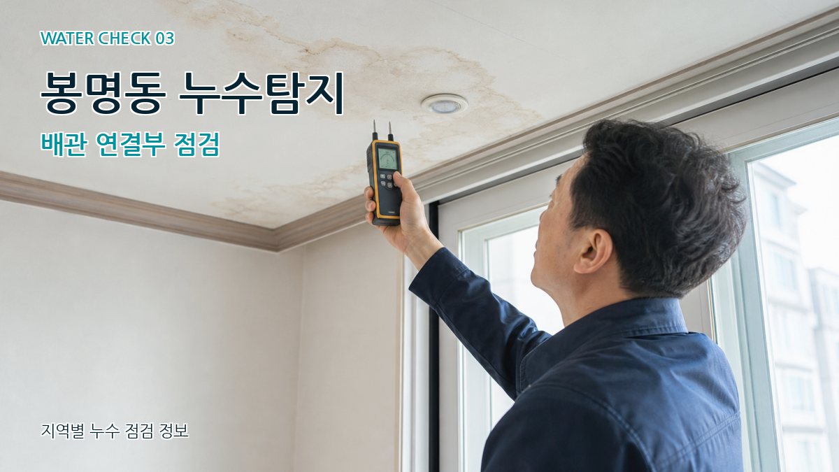봉명동 천장누수 누수탐지 이미지
