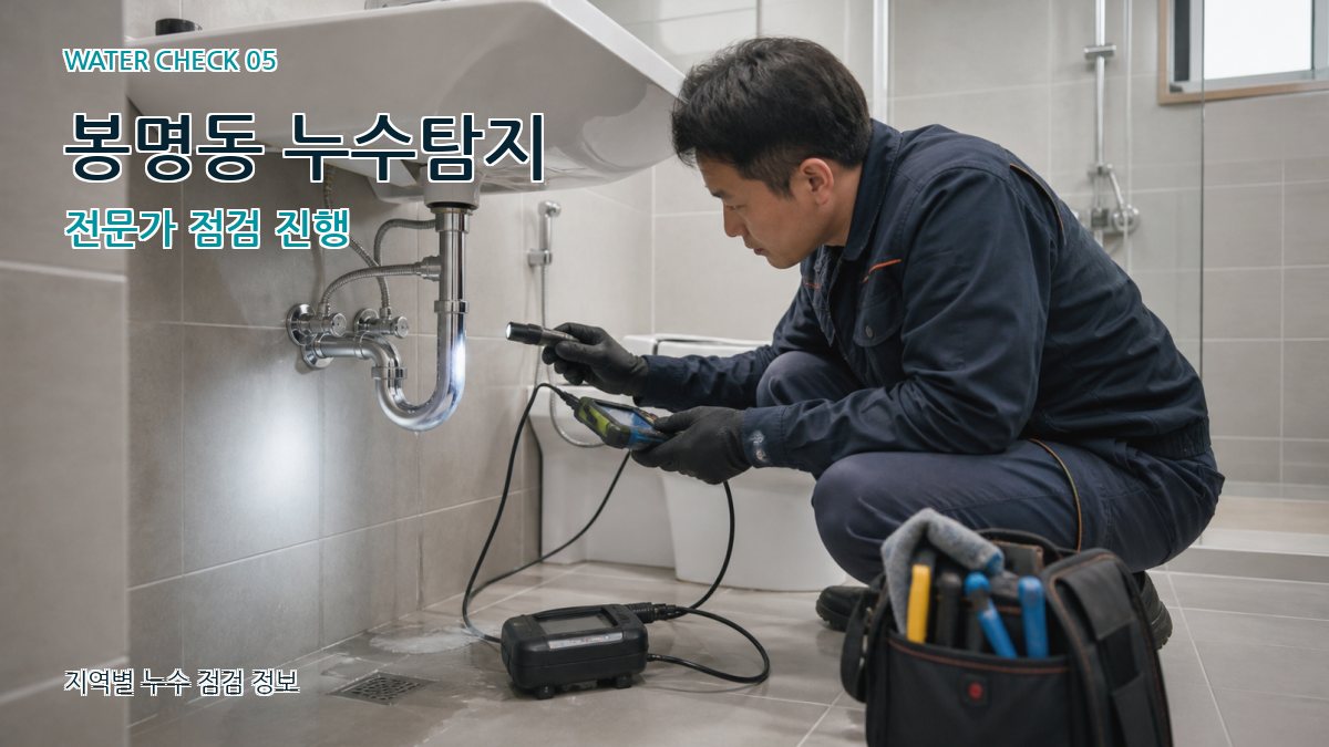 봉명동 누수공사 누수탐지 이미지