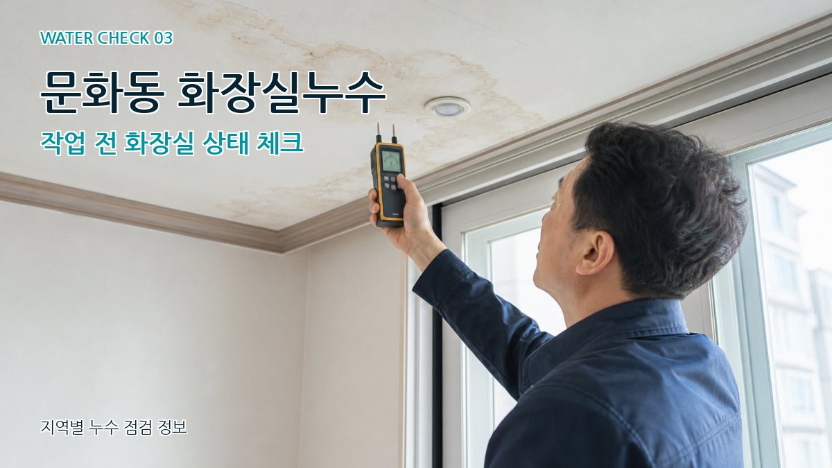 문화동 천장누수 누수탐지 이미지